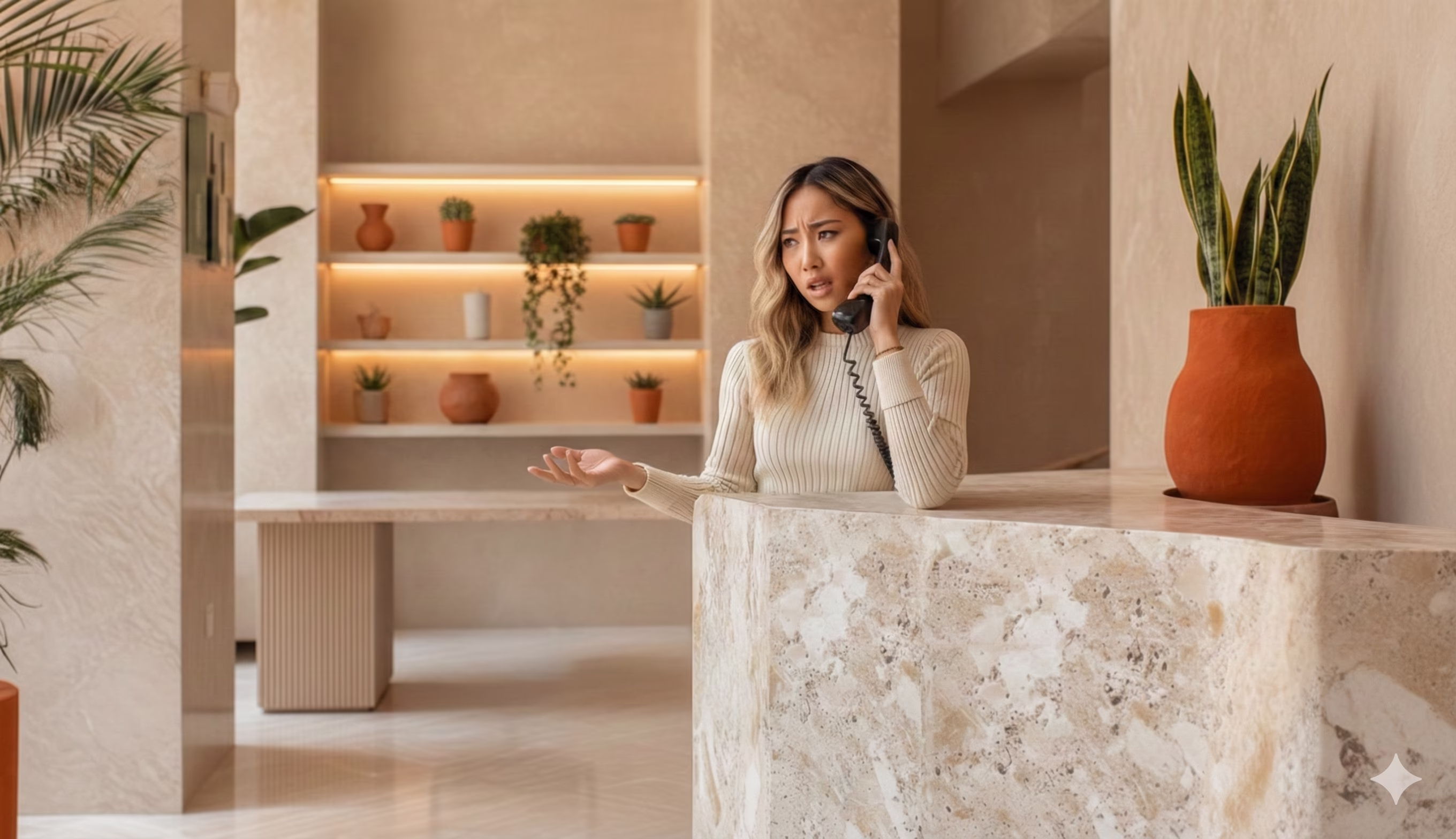 Ruhige, fokussierte Behandlungsatmosphäre